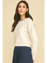 Cream Button Down Cardigan