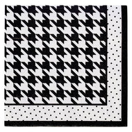 COCKTAIL NAPKIN 20PK -BLANC NOIR