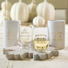 Thankful For Wine Stemless Wine Glass