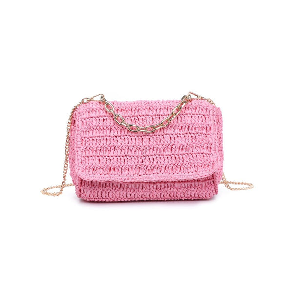 Catalina Pink Woven Crossbody