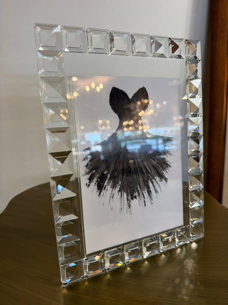 Crystal Diamond Grid 5x7 Frame