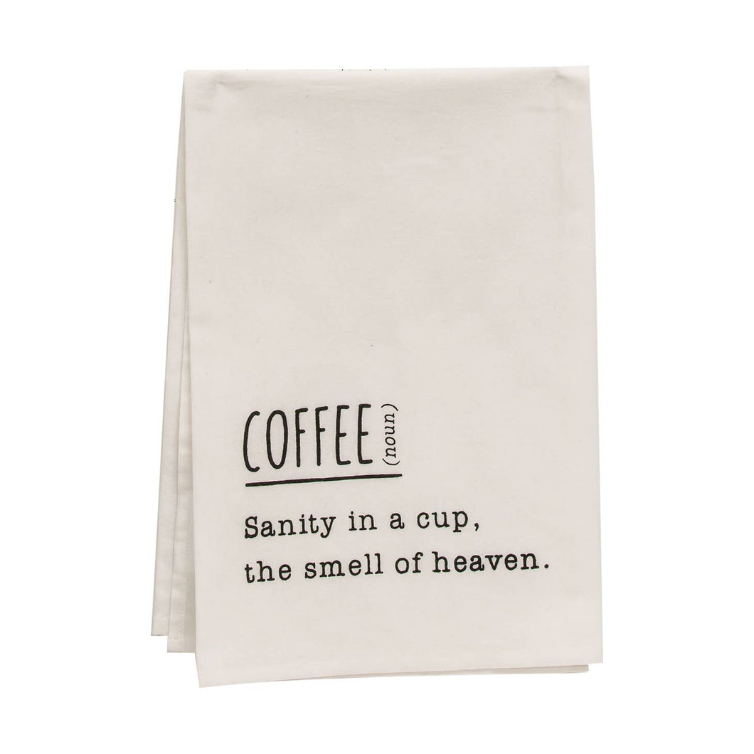 COFFEE DEFINITION DISH TOWEL