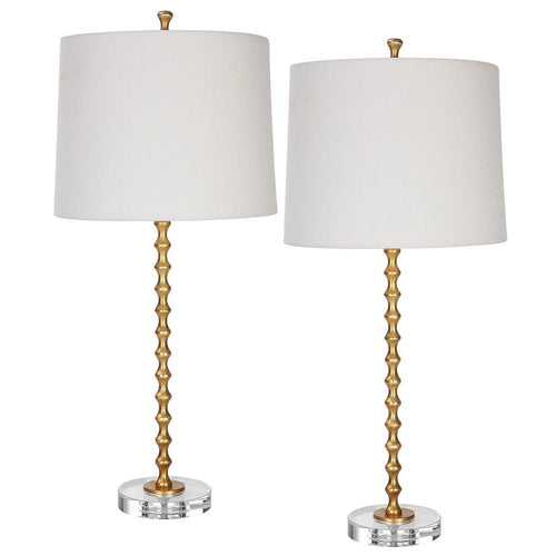 Gold Leaf Table Lamp