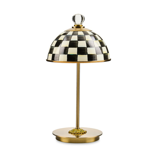 Courtly Check Led Rechargeable Dome Table Lamp