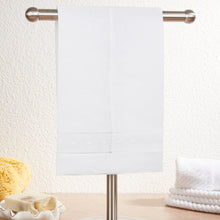 Swiss Dot Hemstitched Linen Blend Guest Towel