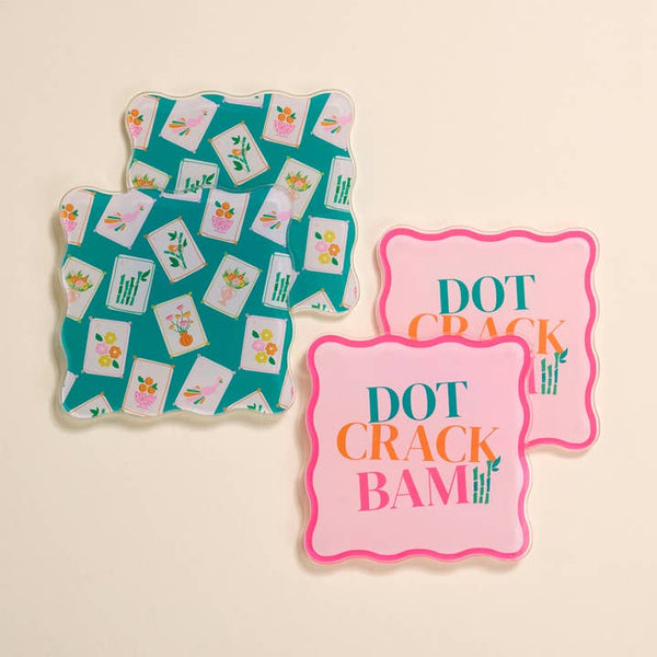 It's Mahj Time Acrylic Coaster Set