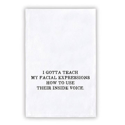 Facial Expressions Towel