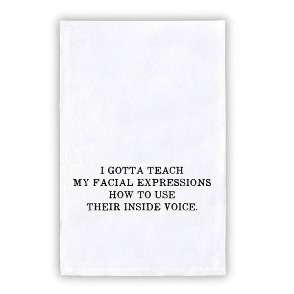 Facial Expressions Towel