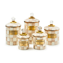 Mocha Check Medium Canister