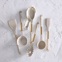 Mocha Check Spoon Rest