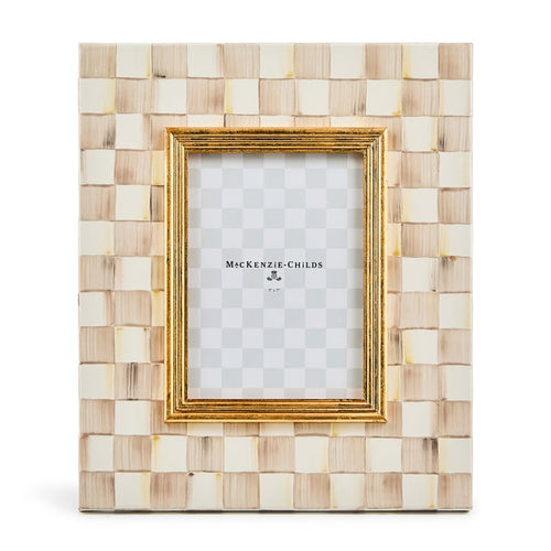 Mocha Check 5x7 Frame