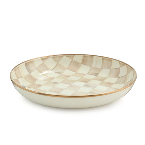 Mocha Check Abundant Bowl