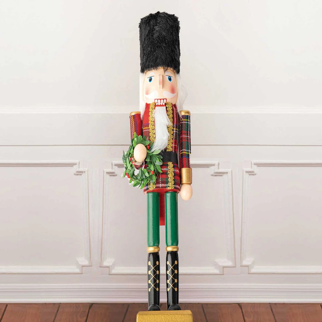 4Ft Plaid Nutcracker