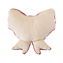 Red and White Bow Pillow