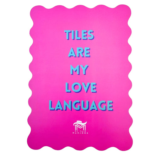 Mahjong Shuffle Card-Love Language