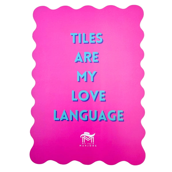 Mahjong Shuffle Card-Love Language