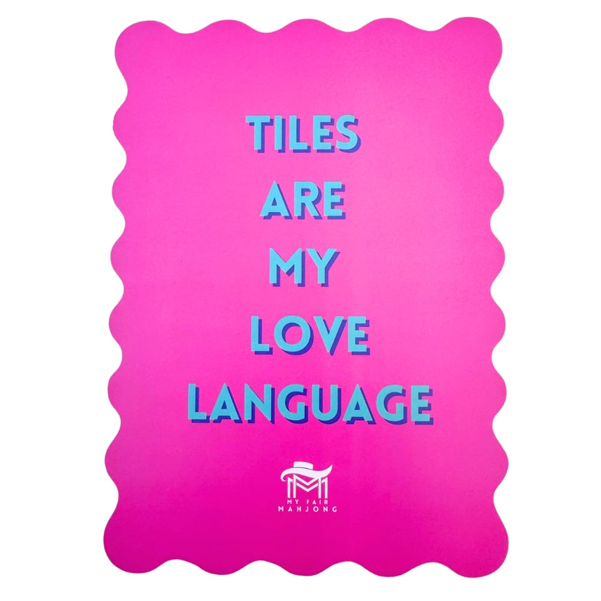 Mahjong Shuffle Card-Love Language