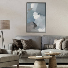 Stormy Grey Abstract 20x30