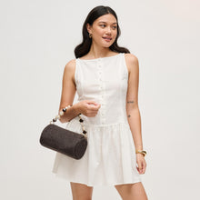 Rachel Chocolate Straw Clutch