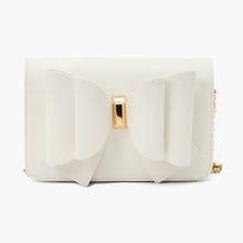Jane White Overflap Bow Crossbody