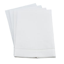 Linen Blend Hemstitched Guest Towel