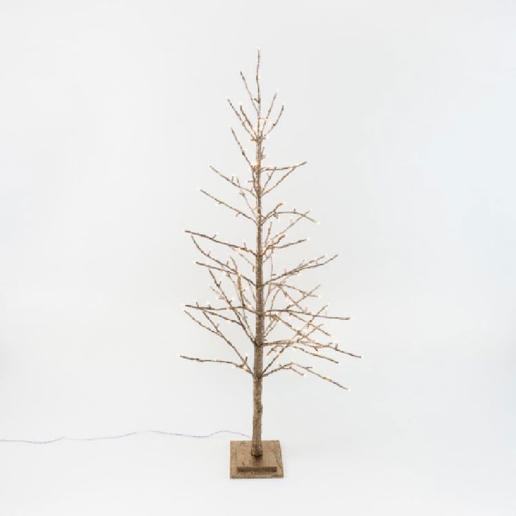 Champagne LED Glitter Tree-Small