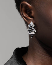 Crumpled Silver Small Post Earring