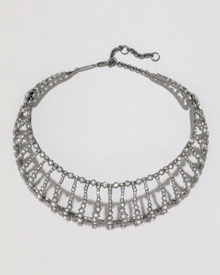 PUNK ROYALE CRYSTAL ORBITTING CHOKER NECKLACE