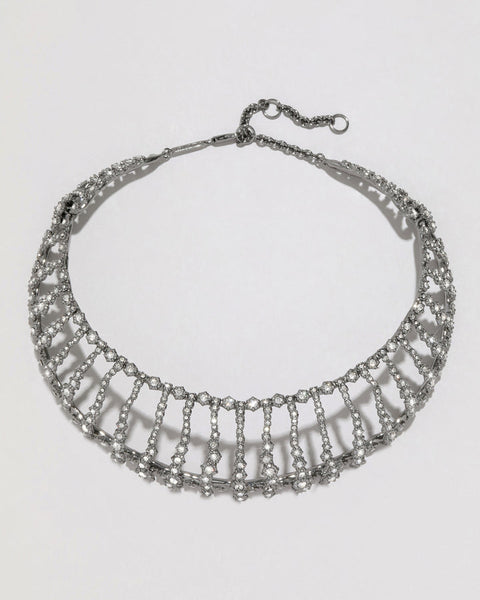 PUNK ROYALE CRYSTAL ORBITTING CHOKER NECKLACE