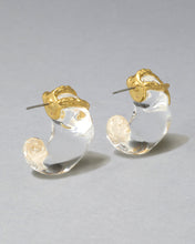 LIQUID VINE LUCITE SMALL HOOP EARRING