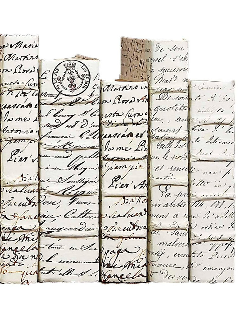 ANTIQUE WHITE BOOK, SCRIPTED PARCHMENT | ASP-WHITE | E LAWRENCE LTD ...