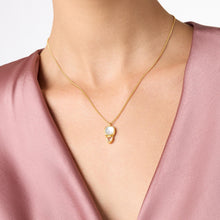 AQUITAINE DUO DELICATE NECKLACE- CLEAR CRYSTAL