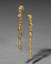Asterales Gold CZ Cascading Earring