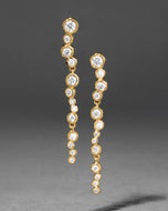 Asterales Gold CZ Cascading Earring