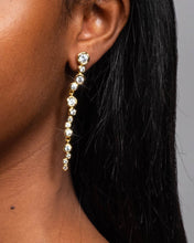 Asterales Gold CZ Cascading Earring