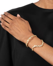 Asterales Gold CZ Open Wave Cuff