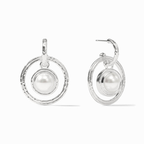 Astor 6 in 1 Pearl Charm Silver Earring