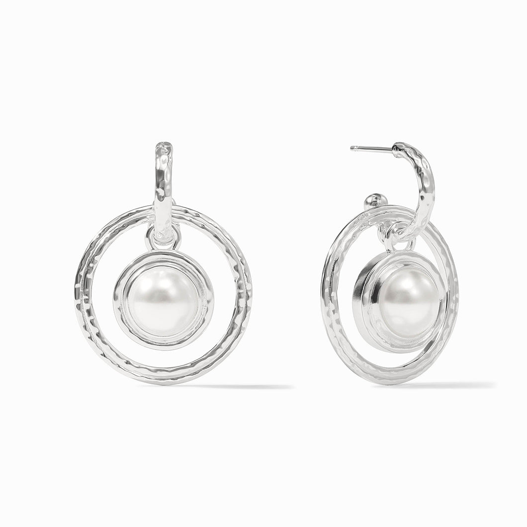 Astor 6 in 1 Pearl Charm Silver Earring