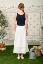 Boat Neck Lace Trim Midi Dress