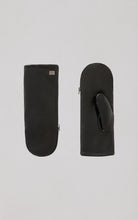 Beatrice Leather Fur Lined Mitten-Rose Quartz