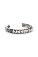 FDL Silver Crystal Bangle Bracelet
