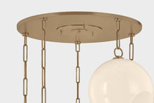 Bramble 5 Light Chandelier, Patina Brass