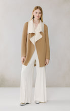 Bridgette Teak Powder Mid Length Wool Coat