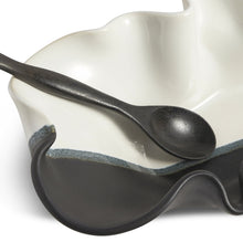 Oblong Bowl-Black and White