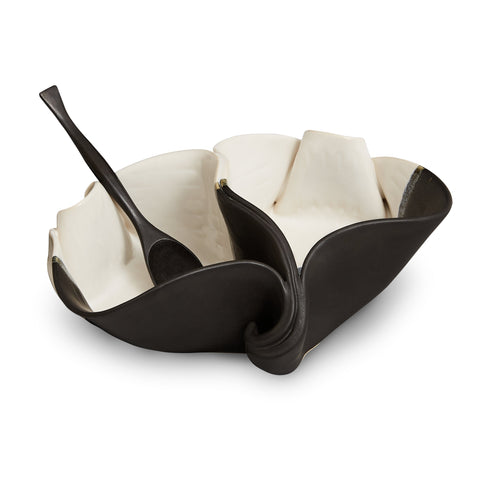 Pistachio Dish-Black and White