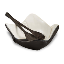 Square Bowl-Black and White