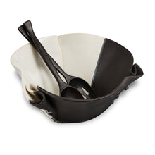 TEXTURED BOWL-BLACK AND WHITE