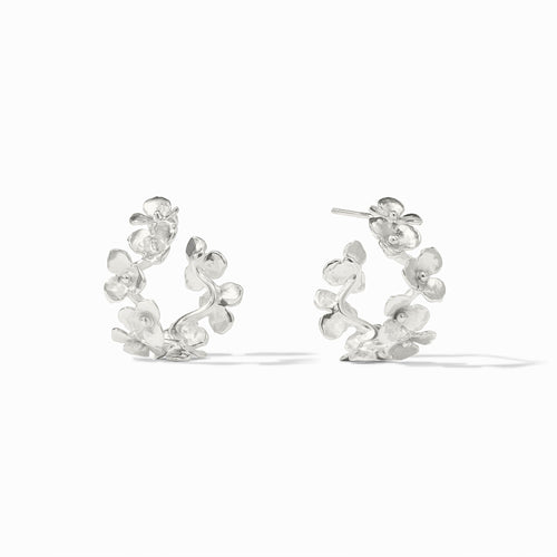 Bloom Silver Hoop-Small