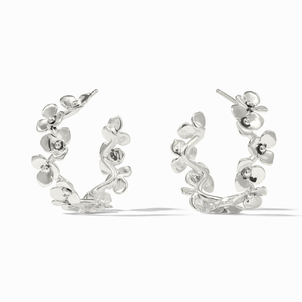 Bloom Silver Hoop-Medium