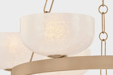 Caelum 6 Light Chandelier, Patina Brass